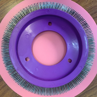 Купить Stenter Machine Parts Lk Stenter Brush Purple Plastic Body Stainless Steel Material Hair 3 installation holes Производство в сети